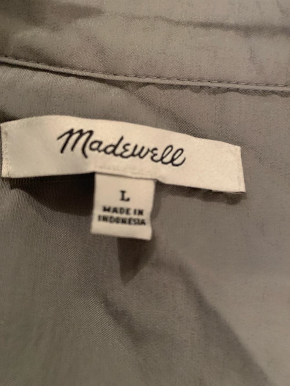 Madewell Gray Crop Top